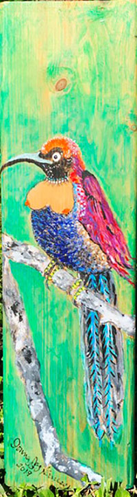 BOOBY-BIRD_ACRYLIC ON WOOD